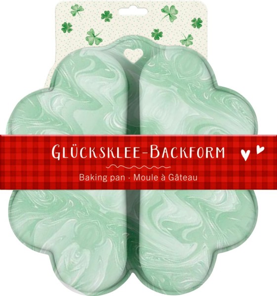 Backform aus Silikon - Glücksklee - Viel Glück
