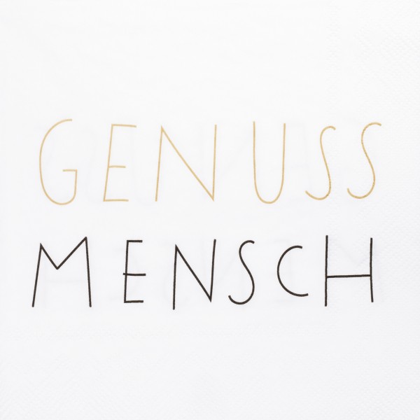 Serviette Genussmensch