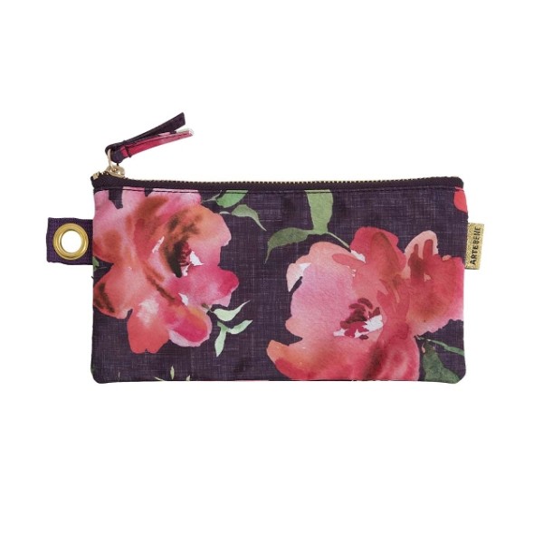 Etui Blüte aubergine