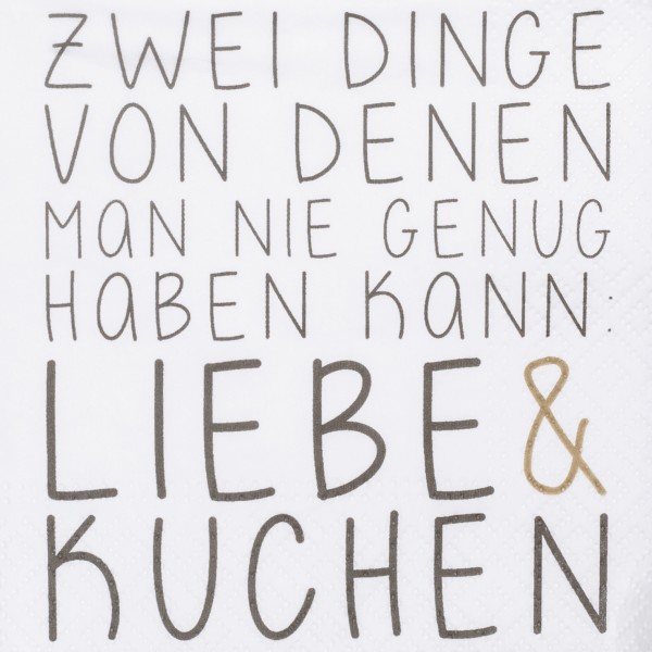 Cocktailservietten – Zwei Dinge von denen