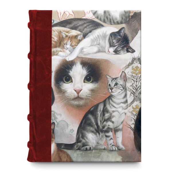 Halb-Leder Journal – Katzen