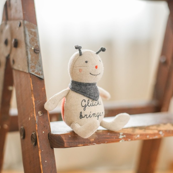 Marienkäfer "Glücksbringer" creme/rot/anthrazit