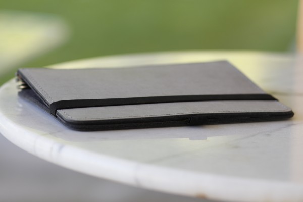 TB A5 Recyclingleder grau