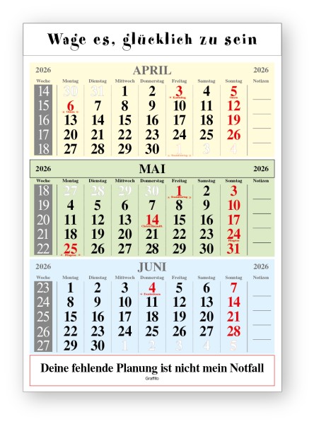Original-Leitspruch-3-Monats-Kalender 2026
