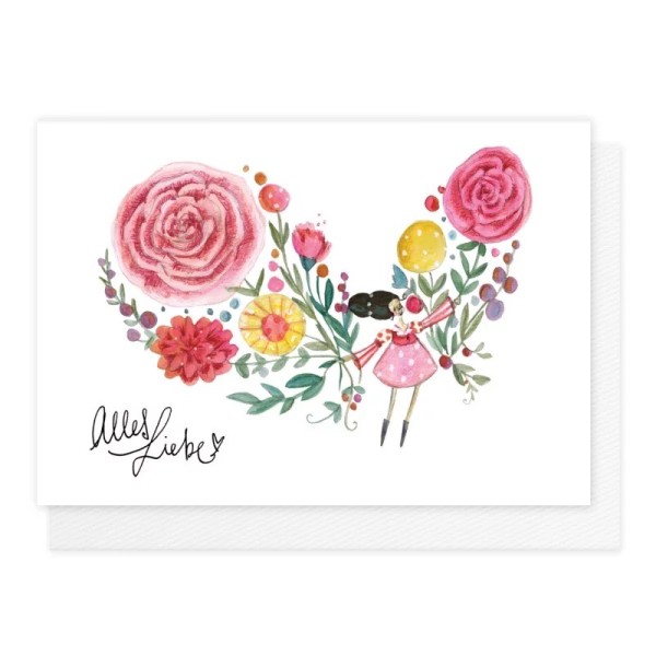 Klappkarte – Alles Liebe