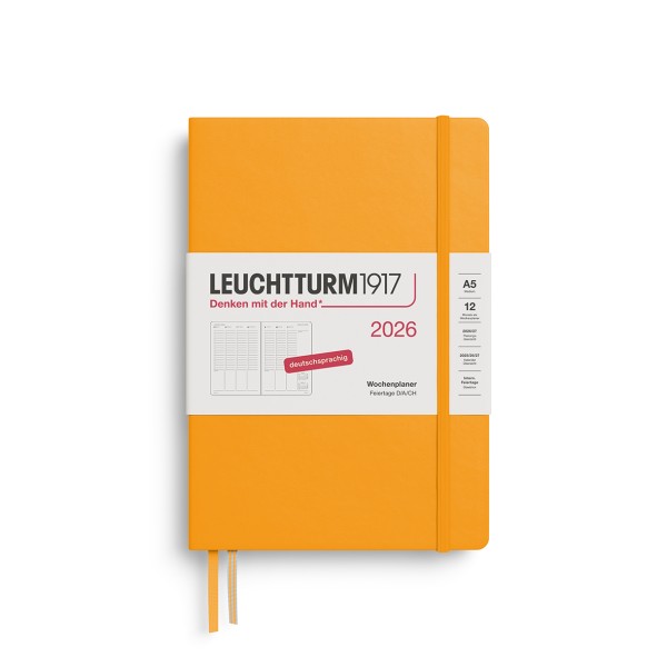 Wochenkalender Medium A5 2026 rising sun