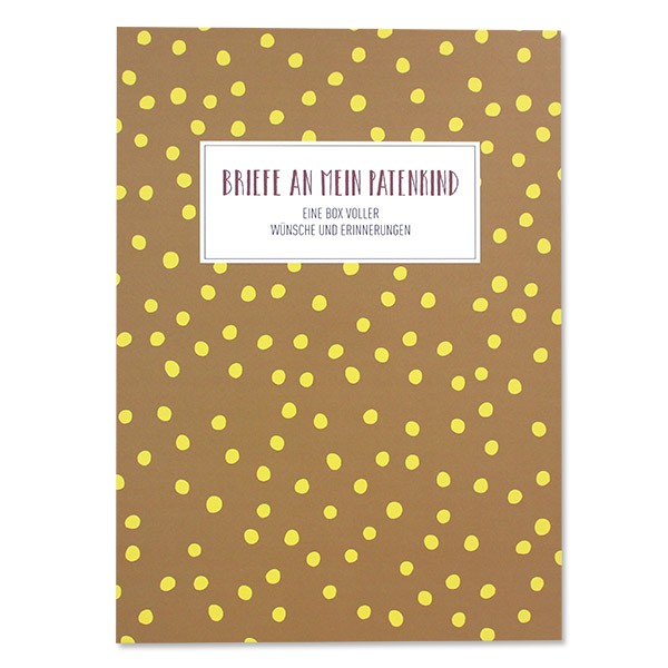 Erinnerungs-Briefbox – Briefe an mein Patenkind