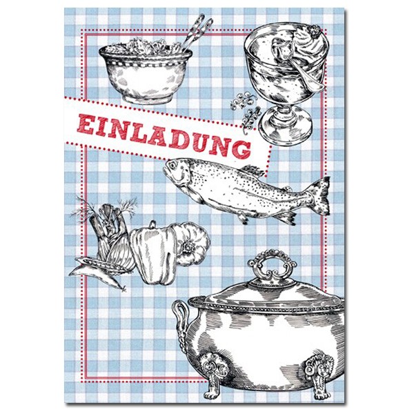 Einladungs Postkarten Block