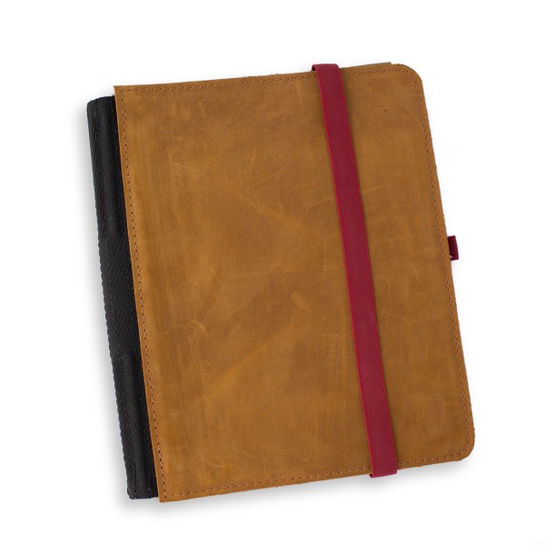 TB 20x25 Leder/Filz +3Klammern + Tablettasche