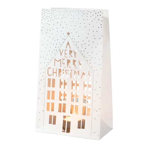 Lichttüten 2er-Set A very merry Christmas