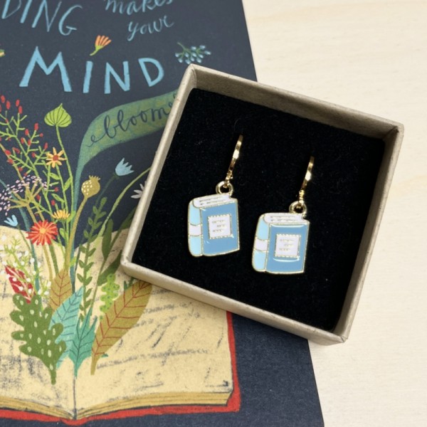 Ohrringe mit Bücheranhänger