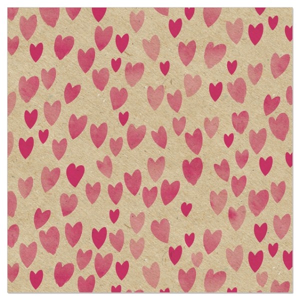 Servietten Organics – Herzen pink