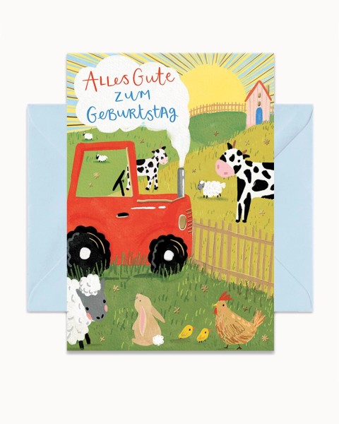 Doppelkarte "Alles Gute zum Geburtstag"