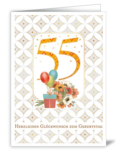 55. Geburtstag Blumen