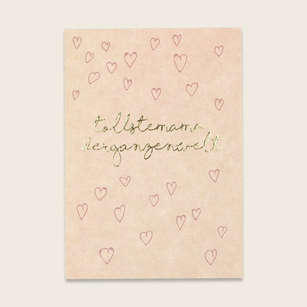 Postkarte mit Goldeffekten – Tollste Mama der ganzen Welt
