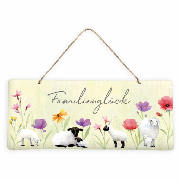Blechschild Schafe