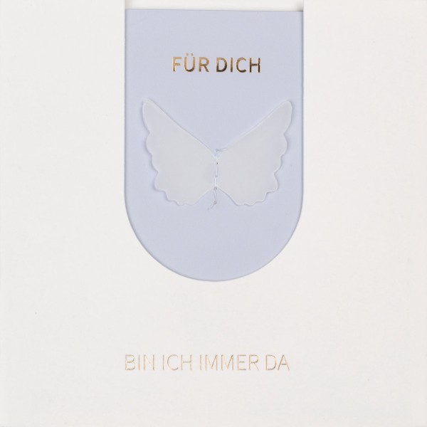 Transparentmotiv Karte – Engelsflügel