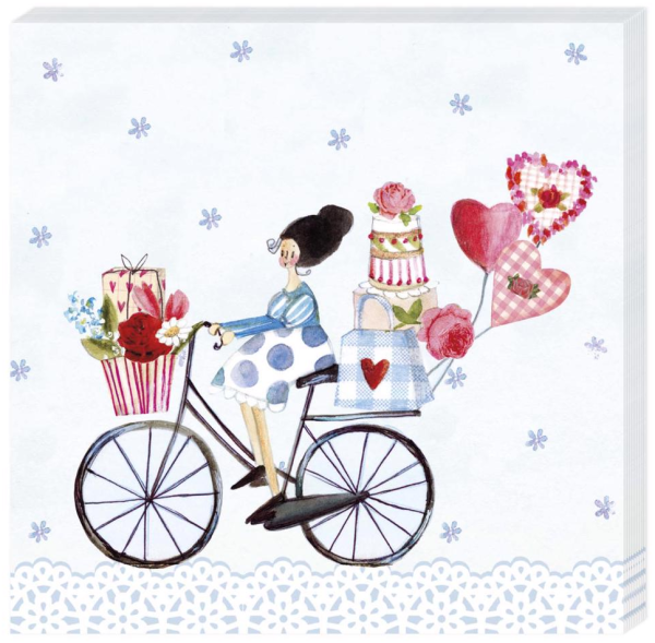 Cocktailservietten – Fahrrad