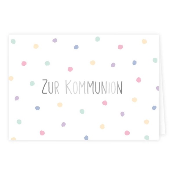 Klappkarte – Zur Kommunion