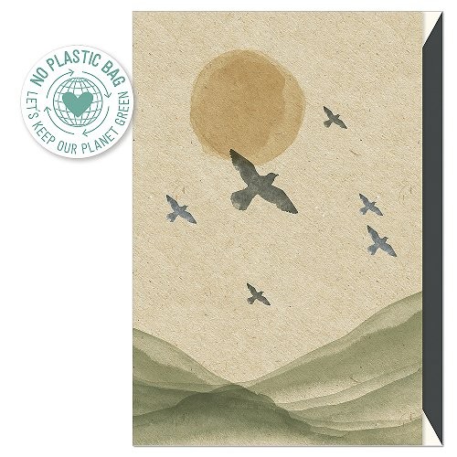 Klappkarte - Trauer Vögel