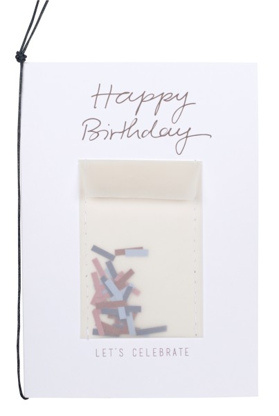 Buntes Leben Karte "Happy Birthday"