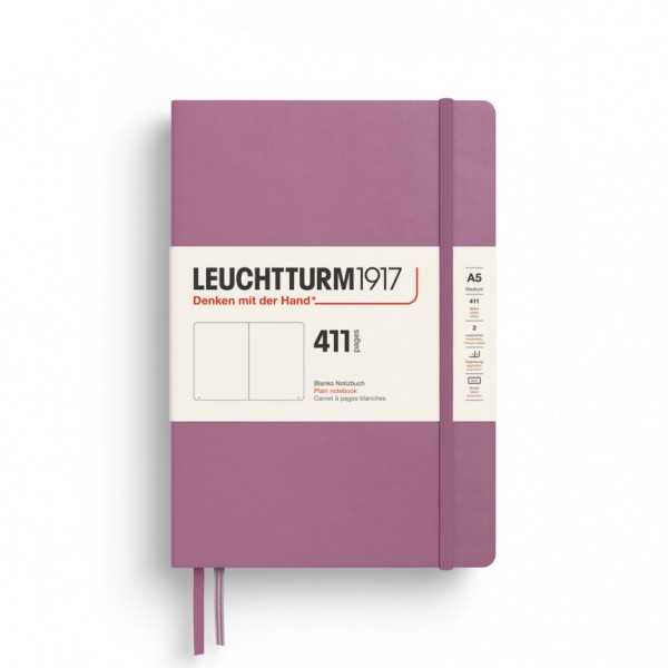 Notizbuch Medium A5, dusty rose, blanko, hardcover