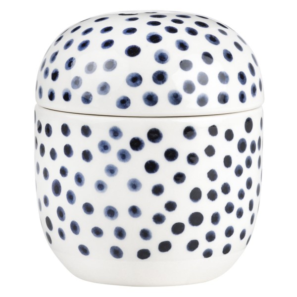 Tintenblau Dose "Punkte"