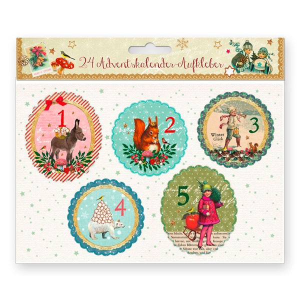 Adventskalender Aufkleber