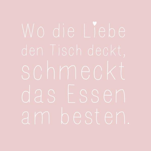 Servietten – Wo die Liebe …