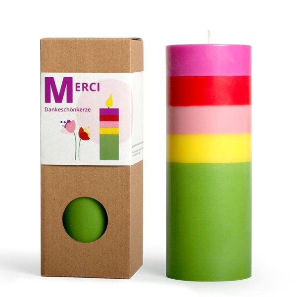 Dicke Kerze - MERCI