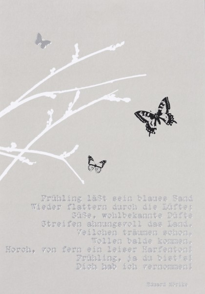 Postkarte Ostern – Frühling lässt sein blaues …