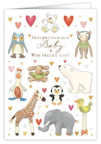 Glückwunsch Zum Baby Karte