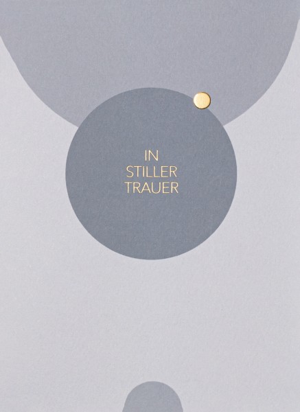 Goldpunkt Kondolenzkarte - In stiller Trauer