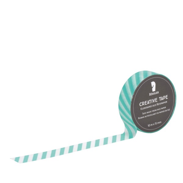 Creative tape transparent mint Querstreifen