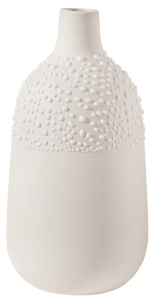 Weiße Perlenvase