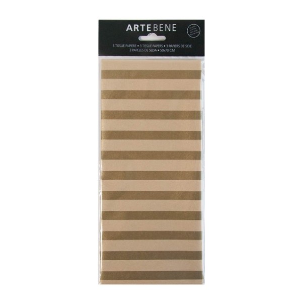 Tissue Papier Streifen gold