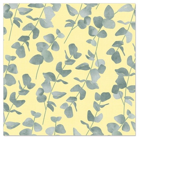 Cocktailservietten – Eukalyptus gelb