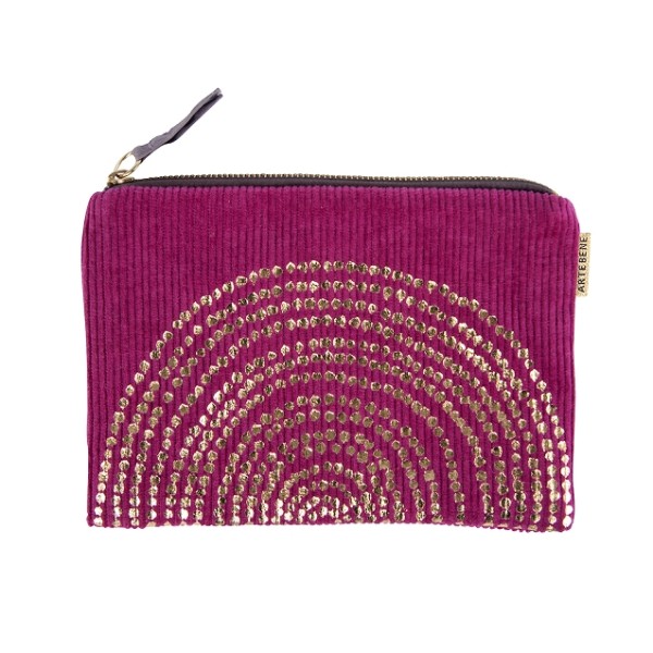 Kosmetiktasche Kord obergine