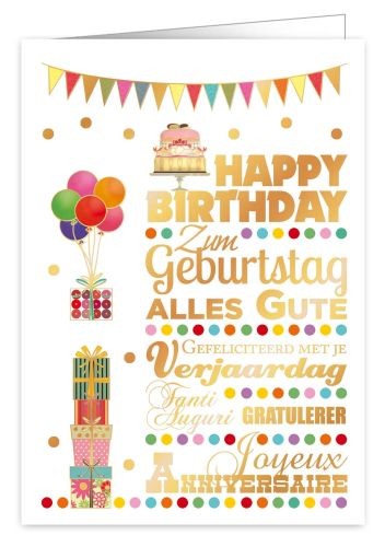 Happy Birthday Karte