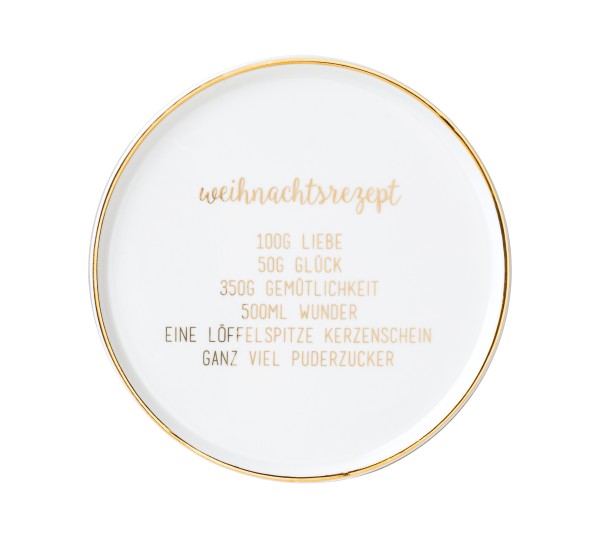 Teller klein – "Weihnachtsrezept"