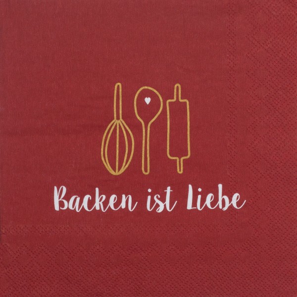Servietten "Backen Ist Liebe"