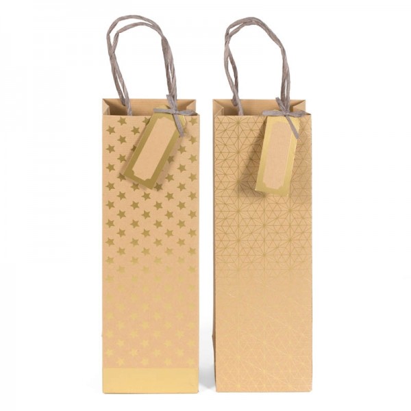 Papiertaschen Set für Flaschen