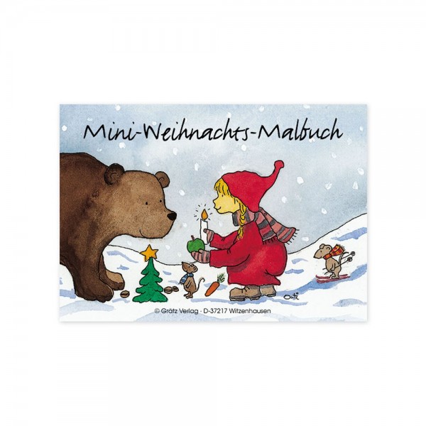 Mini Weihnachtsmalbuch