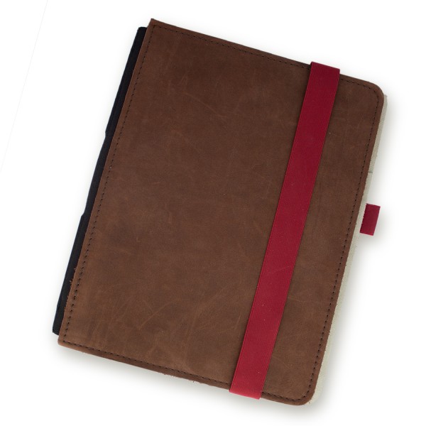 TB 21x28 Leder/Velours Braun_Beige