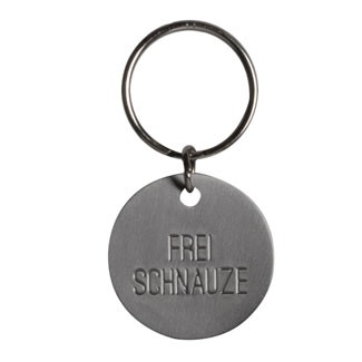 Hundemarke "Frei Schnauze" silber