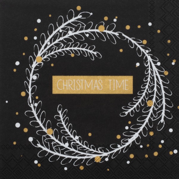Weihnachtsservietten Klein "Christmas Time"