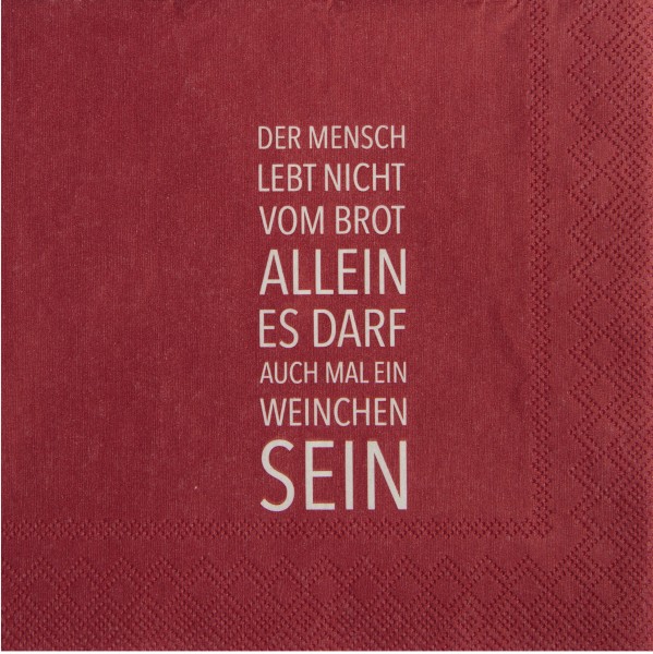 Cocktailservietten – Es darf auch mal...