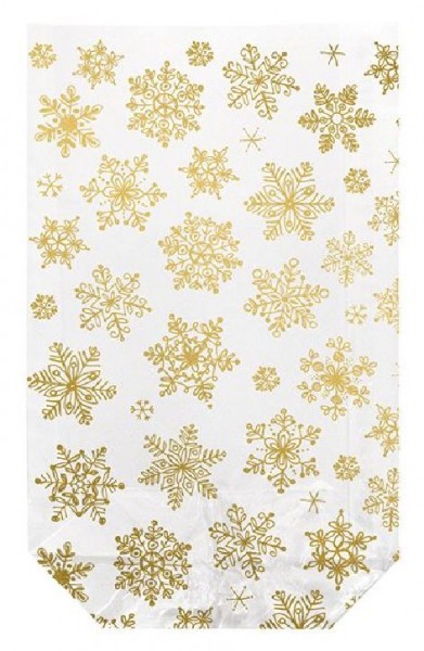 Klarsichtbeutel Schneekristalle