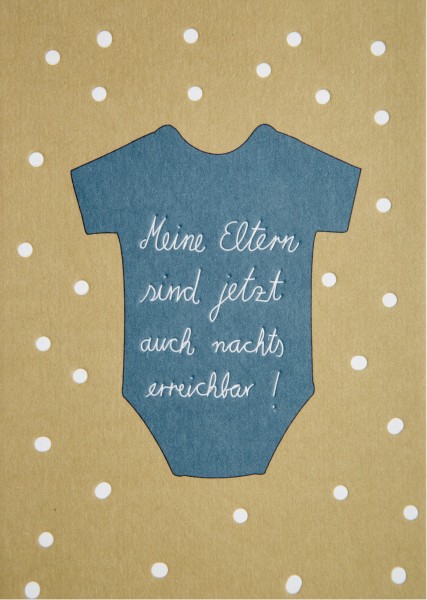 Babygrußkarte Strampler