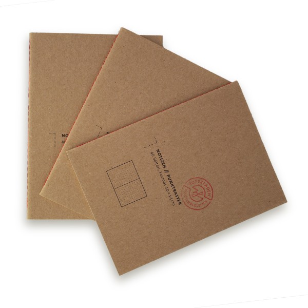 Arbeitswütig Notizhefte Gepunktet A6